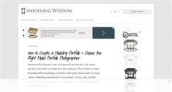 Desktop Screenshot of modelingwisdom.com