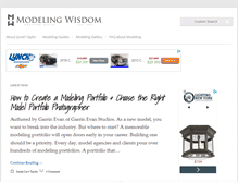 Tablet Screenshot of modelingwisdom.com